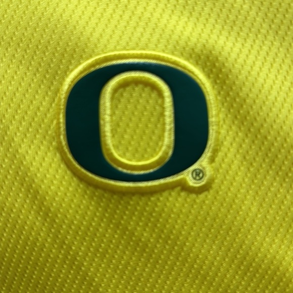 Nike  Dri Fit University of Oregon Ducks Yellow Polo Shirt Size XXL - Picture 4 of 11